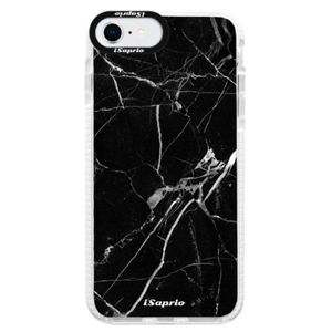 Silikónové puzdro Bumper iSaprio - Black Marble 18 - iPhone SE 2020 vyobraziť