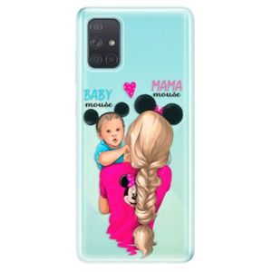 Odolné silikónové puzdro iSaprio - Mama Mouse Blonde and Boy - Samsung Galaxy A71 vyobraziť