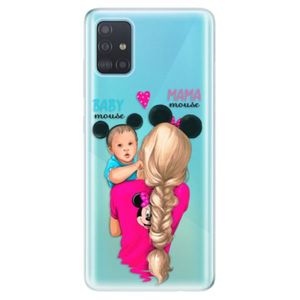 Odolné silikónové puzdro iSaprio - Mama Mouse Blonde and Boy - Samsung Galaxy A51 vyobraziť