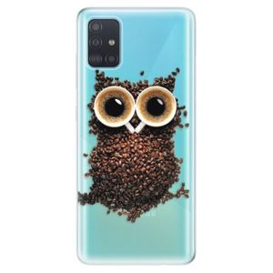 Odolné silikónové puzdro iSaprio - Owl And Coffee - Samsung Galaxy A51 vyobraziť