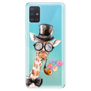 Odolné silikónové puzdro iSaprio - Sir Giraffe - Samsung Galaxy A51 vyobraziť