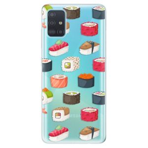 Odolné silikónové puzdro iSaprio - Sushi Pattern - Samsung Galaxy A51 vyobraziť