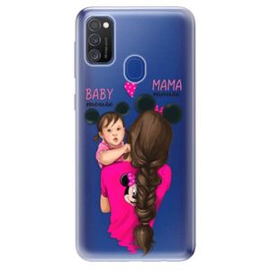 Odolné silikónové puzdro iSaprio - Mama Mouse Brunette and Girl - Samsung Galaxy M21 vyobraziť