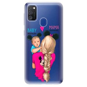 Odolné silikónové puzdro iSaprio - Mama Mouse Blonde and Boy - Samsung Galaxy M21 vyobraziť