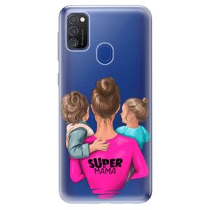 Odolné silikónové puzdro iSaprio - Super Mama - Boy and Girl - Samsung Galaxy M21 vyobraziť