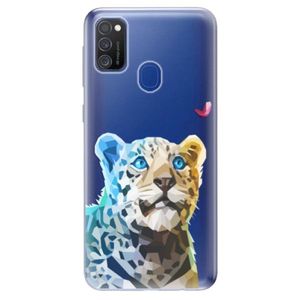 Odolné silikónové puzdro iSaprio - Leopard With Butterfly - Samsung Galaxy M21 vyobraziť