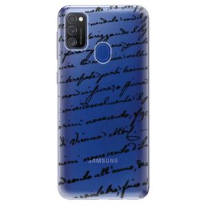 Odolné silikónové puzdro iSaprio - Handwriting 01 - black - Samsung Galaxy M21 vyobraziť