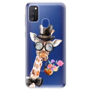 Odolné silikónové puzdro iSaprio - Sir Giraffe - Samsung Galaxy M21 vyobraziť