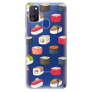 Odolné silikónové puzdro iSaprio - Sushi Pattern - Samsung Galaxy M21 vyobraziť