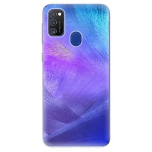 Odolné silikónové puzdro iSaprio - Purple Feathers - Samsung Galaxy M21 vyobraziť