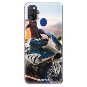 Odolné silikónové puzdro iSaprio - Motorcycle 10 - Samsung Galaxy M21 vyobraziť