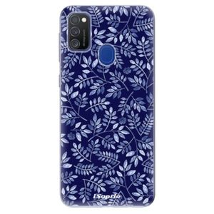Odolné silikónové puzdro iSaprio - Blue Leaves 05 - Samsung Galaxy M21 vyobraziť