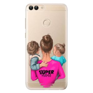 Odolné silikónové puzdro iSaprio - Super Mama - Boy and Girl - Huawei P Smart vyobraziť