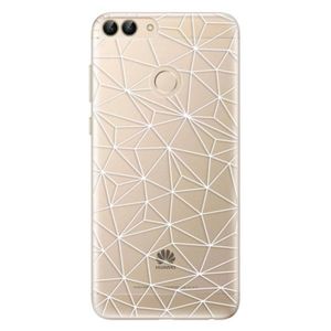 Odolné silikónové puzdro iSaprio - Abstract Triangles 03 - white - Huawei P Smart vyobraziť