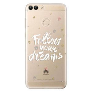 Odolné silikónové puzdro iSaprio - Follow Your Dreams - white - Huawei P Smart vyobraziť