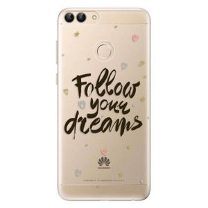 Odolné silikónové puzdro iSaprio - Follow Your Dreams - black - Huawei P Smart vyobraziť
