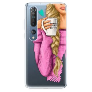 Odolné silikónové puzdro iSaprio - My Coffe and Blond Girl - Xiaomi Mi 10 / Mi 10 Pro vyobraziť