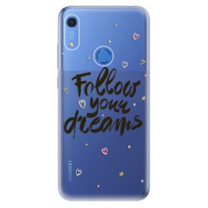 Odolné silikónové puzdro iSaprio - Follow Your Dreams - black - Huawei Y6s vyobraziť