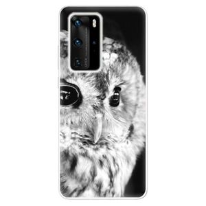 Odolné silikónové puzdro iSaprio - BW Owl - Huawei P40 Pro vyobraziť