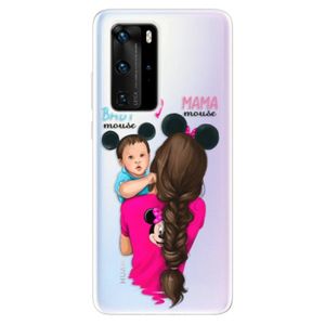 Odolné silikónové puzdro iSaprio - Mama Mouse Brunette and Boy - Huawei P40 Pro vyobraziť