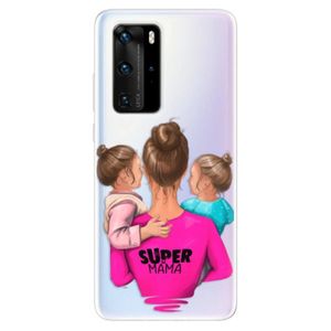Odolné silikónové puzdro iSaprio - Super Mama - Two Girls - Huawei P40 Pro vyobraziť
