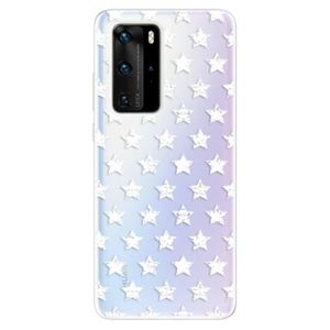 Odolné silikónové puzdro iSaprio - Stars Pattern - white - Huawei P40 Pro vyobraziť