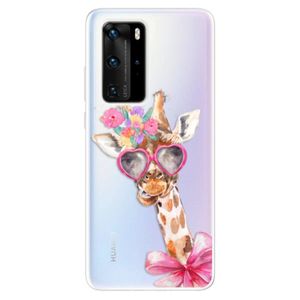 Odolné silikónové puzdro iSaprio - Lady Giraffe - Huawei P40 Pro vyobraziť