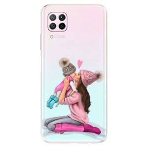Odolné silikónové puzdro iSaprio - Kissing Mom - Brunette and Girl - Huawei P40 Lite vyobraziť