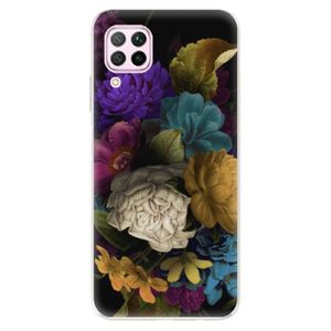 Odolné silikónové puzdro iSaprio - Dark Flowers - Huawei P40 Lite vyobraziť