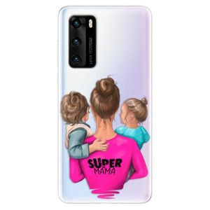 Odolné silikónové puzdro iSaprio - Super Mama - Boy and Girl - Huawei P40 vyobraziť