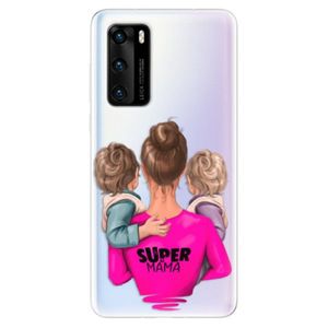 Odolné silikónové puzdro iSaprio - Super Mama - Two Boys - Huawei P40 vyobraziť