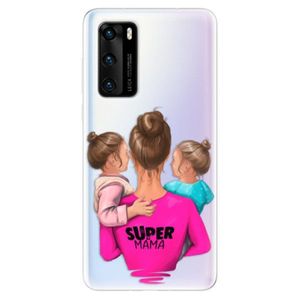 Odolné silikónové puzdro iSaprio - Super Mama - Two Girls - Huawei P40 vyobraziť