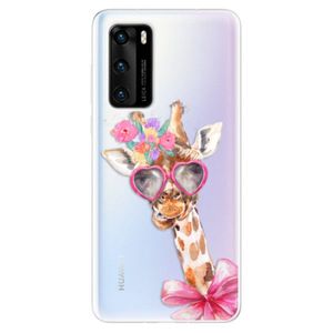 Odolné silikónové puzdro iSaprio - Lady Giraffe - Huawei P40 vyobraziť