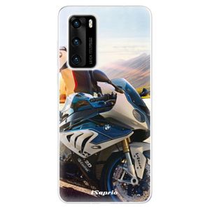 Odolné silikónové puzdro iSaprio - Motorcycle 10 - Huawei P40 vyobraziť