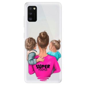 Odolné silikónové puzdro iSaprio - Super Mama - Boy and Girl - Samsung Galaxy A41 vyobraziť