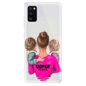 Odolné silikónové puzdro iSaprio - Super Mama - Two Boys - Samsung Galaxy A41 vyobraziť