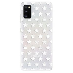 Odolné silikónové puzdro iSaprio - Stars Pattern - white - Samsung Galaxy A41 vyobraziť