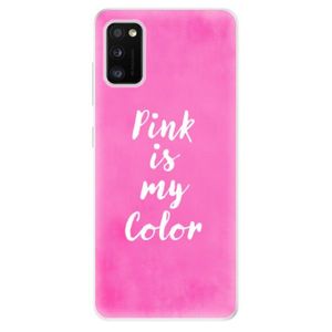 Odolné silikónové puzdro iSaprio - Pink is my color - Samsung Galaxy A41 vyobraziť