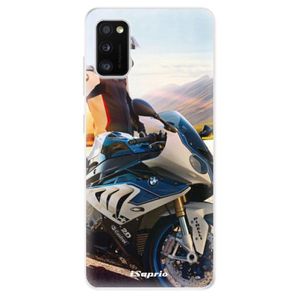 Odolné silikónové puzdro iSaprio - Motorcycle 10 - Samsung Galaxy A41 vyobraziť