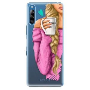Plastové puzdro iSaprio - My Coffe and Blond Girl - Sony Xperia L4 vyobraziť