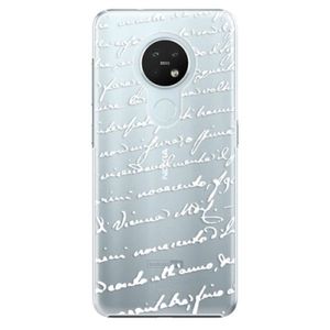 Plastové puzdro iSaprio - Handwriting 01 - white - Nokia 7.2 vyobraziť