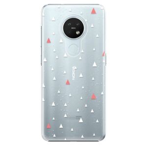 Plastové puzdro iSaprio - Abstract Triangles 02 - white - Nokia 7.2 vyobraziť