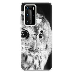 Plastové puzdro iSaprio - BW Owl - Huawei P40 Pro vyobraziť