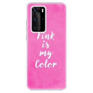 Plastové puzdro iSaprio - Pink is my color - Huawei P40 Pro vyobraziť