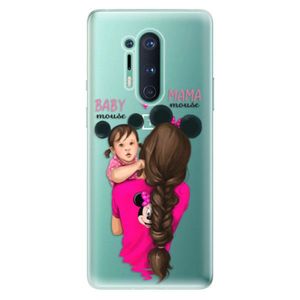 Odolné silikónové puzdro iSaprio - Mama Mouse Brunette and Girl - OnePlus 8 Pro vyobraziť