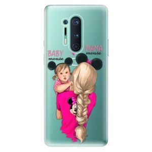 Odolné silikónové puzdro iSaprio - Mama Mouse Blond and Girl - OnePlus 8 Pro vyobraziť