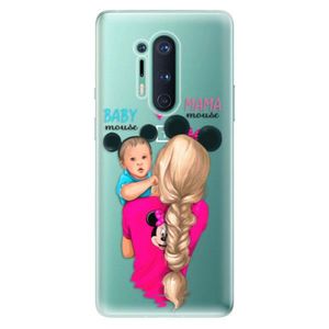 Odolné silikónové puzdro iSaprio - Mama Mouse Blonde and Boy - OnePlus 8 Pro vyobraziť
