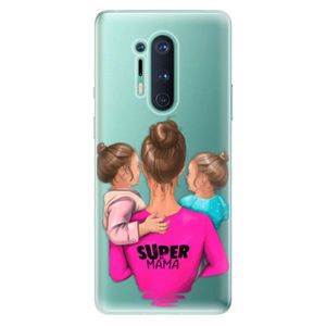 Odolné silikónové puzdro iSaprio - Super Mama - Two Girls - OnePlus 8 Pro vyobraziť