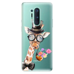 Odolné silikónové puzdro iSaprio - Sir Giraffe - OnePlus 8 Pro vyobraziť