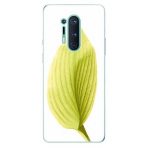 Odolné silikónové puzdro iSaprio - Green Leaf - OnePlus 8 Pro vyobraziť